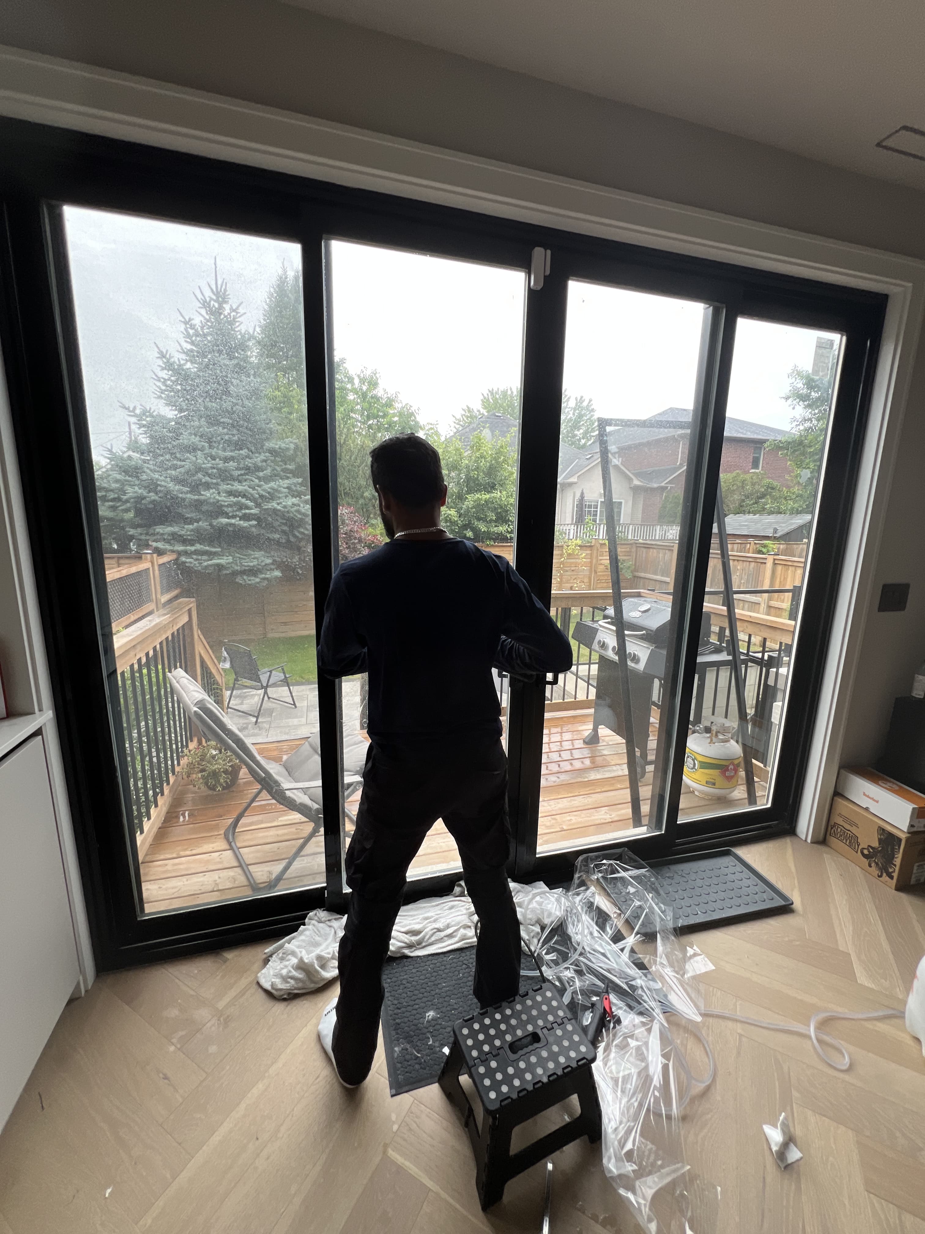 Security Film installed on architectural glass